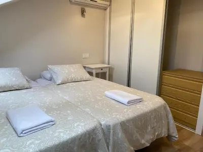 Cama o camas de una habitación en Fuencarral Apartments