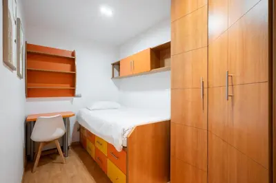 Cama o camas de una habitación en apartamento en plaza de españa ALQUILER TEMPORAL
