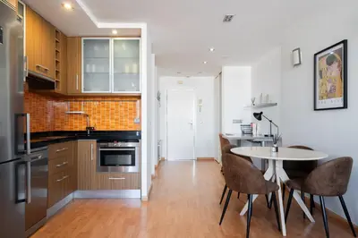 Una cocina o zona de cocina en apartamento en plaza de españa ALQUILER TEMPORAL