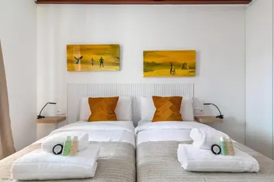 Cama o camas de una habitación en Precioso Apartamento Puerta del Sol