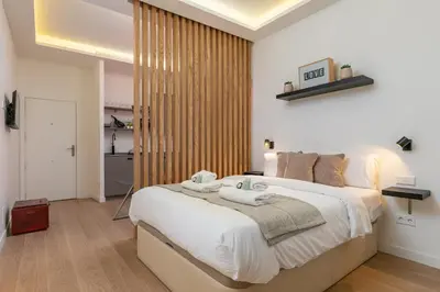Cama o camas de una habitación en Apartamento de Diseño Puerta del Sol