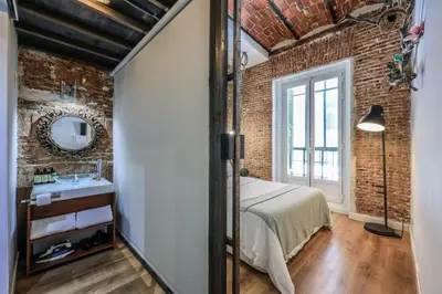 Cama o camas de una habitación en Apartamento centrico y comodo Preciados