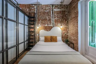 Cama o camas de una habitación en Apartamento centrico y comodo Preciados