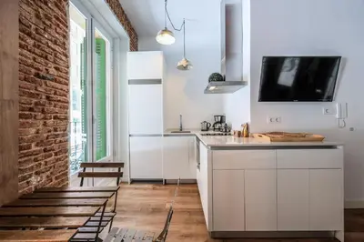 Una cocina o zona de cocina en Apartamento centrico y comodo Preciados