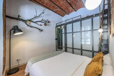 Cama o camas de una habitación en Apartamento centrico y comodo Preciados