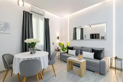 Zona de estar de Precioso Apartamento cerca de la Puerta Del Sol