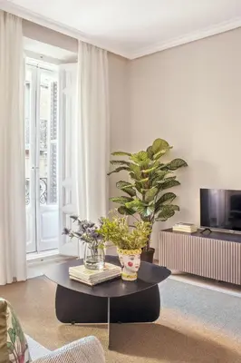 Una televisión o centro de entretenimiento en Brigth Stylish - 2Bedrooms 2Bathrooms - Malasaña