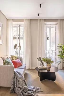 Zona de estar de Brigth Stylish - 2Bedrooms 2Bathrooms - Malasaña