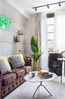 Zona de estar de Cozy Bright - 1Bedroom 1 Bathroom - La Latina