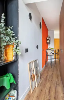 Zona de estar de Cozy Bright - 1Bedroom 1 Bathroom - La Latina