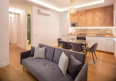 Una cocina o zona de cocina en Malasaña I calle Churruca 2BR 2BH