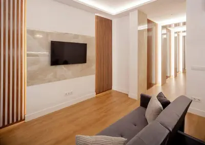 Una televisión o centro de entretenimiento en Malasaña I calle Churruca 2BR 2BH