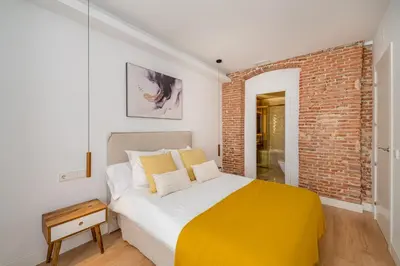 Cama o camas de una habitación en Salamanca III calle General Pardiñas 2BR 2BH