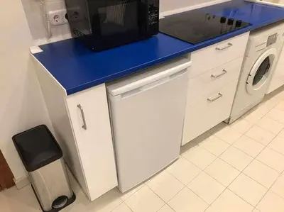 Una cocina o zona de cocina en Un genial estudio en el barrio las cortes