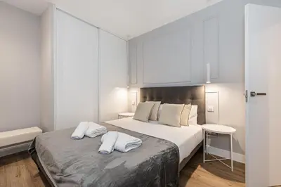 Cama o camas de una habitación en Waou Essence I Lavapiés