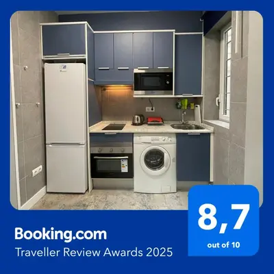 Una cocina o zona de cocina en Encanto Santiago Bernabéu- Apartamento CASTELLANA