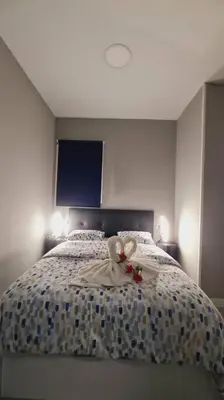 Cama o camas de una habitación en Encanto Santiago Bernabéu- Apartamento CASTELLANA
