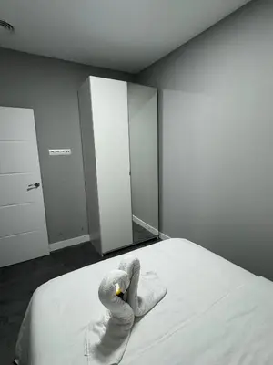 Cama o camas de una habitación en Encanto Santiago Bernabéu- Apartamento CASTELLANA