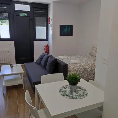 Zona de estar de Manzanares Apartments
