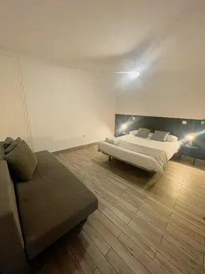 Cama o camas de una habitación en Arce habitaciones