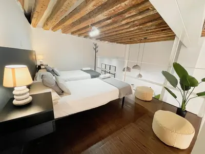 Cama o camas de una habitación en Carretas dúplex exterior izquierda