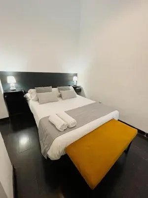 Cama o camas de una habitación en Carretas dúplex exterior izquierda
