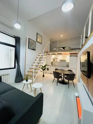 Una cocina o zona de cocina en Carretas dúplex interior