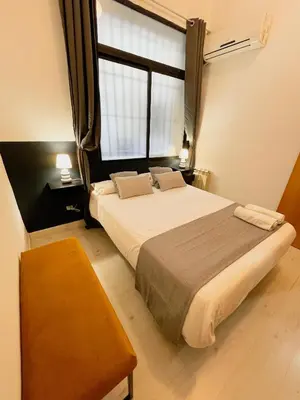 Cama o camas de una habitación en Carretas dúplex interior