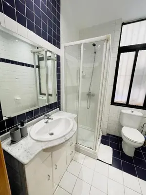 Un baño de Carretas dúplex interior