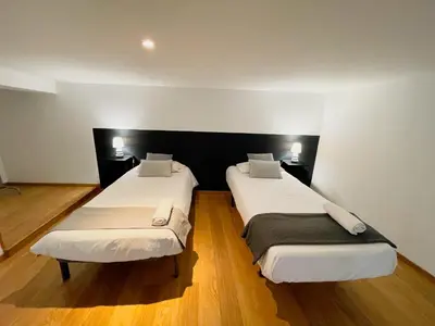 Cama o camas de una habitación en Carretas dúplex interior