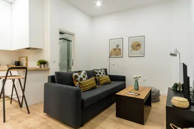 Zona de estar de Stylish apartment- 1 Bedroom 1 Bathroom -Chueca