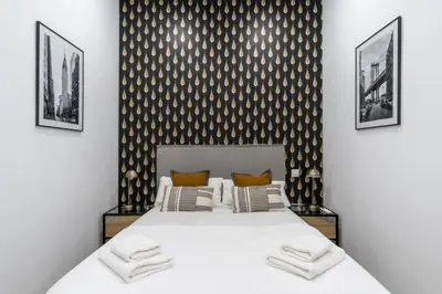 Cama o camas de una habitación en Stylish apartment- 1 Bedroom 1 Bathroom -Chueca