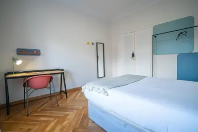 Cama o camas de una habitación en Live It Madrid Chamberi