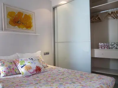Cama o camas de una habitación en Principe Santa Ana Madrid Centro