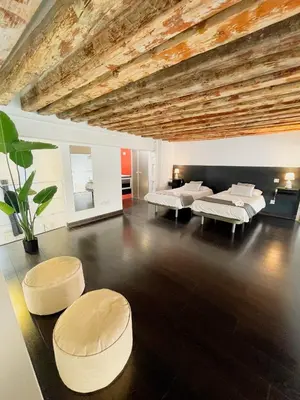Cama o camas de una habitación en Carretas dúplex exterior derecha
