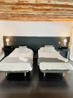 Cama o camas de una habitación en Carretas dúplex exterior derecha