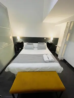 Cama o camas de una habitación en Carretas dúplex exterior derecha