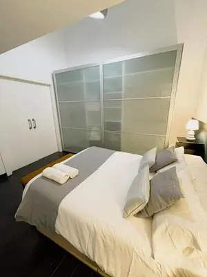 Cama o camas de una habitación en Carretas dúplex exterior derecha