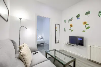 Una televisión o centro de entretenimiento en Atocha Station - Apartamento de 2 dormitorios