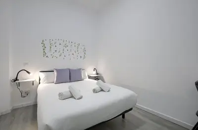 Cama o camas de una habitación en Atocha Station - Apartamento de 2 dormitorios