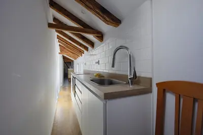 Una cocina o zona de cocina en Barrio de las Letras - Buhardilla en el Centro