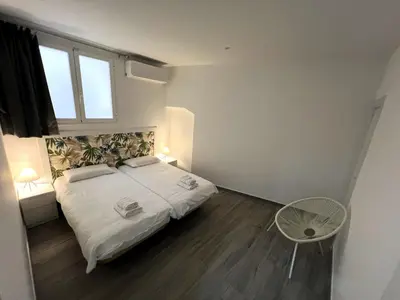 Cama o camas de una habitación en Cómodo apartamento Mayor y Sol