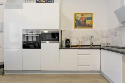 Una cocina o zona de cocina en Modern studio - Av. de América