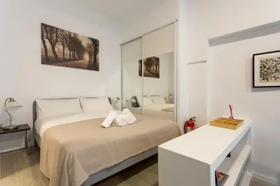 Cama o camas de una habitación en Modern studio - Av. de América