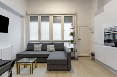 Una cocina o zona de cocina en Modern studio - Av. de América