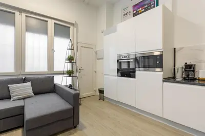 Una cocina o zona de cocina en Modern studio - Av. de América