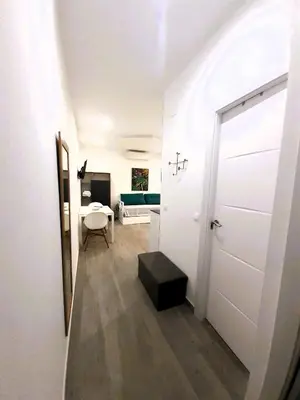 Cama o camas de una habitación en Acogedor apartamento en Gran Vía