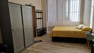 Cama o camas de una habitación en Estudio céntrico zona palacio