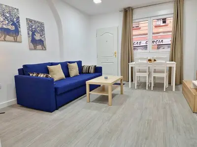 Zona de estar de Apartamentos Bielsa 'Madrid Río'