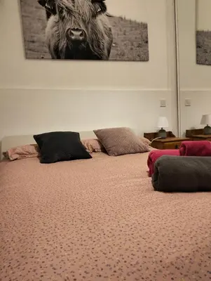 Cama o camas de una habitación en El pisito de Malasaña